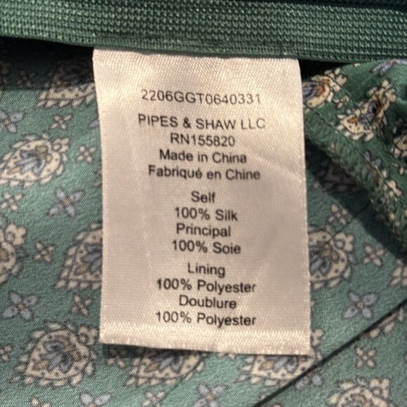 New Veronica Beard Randa Paisley Ruffle Trim Peplum Top Green Size 8 Silk - Picture 13 of 14